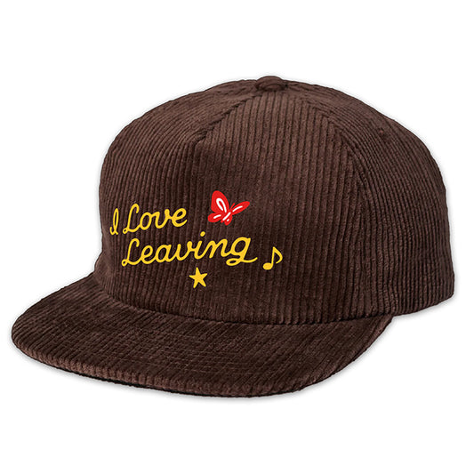 "I Love Leaving" Corduroy Hat