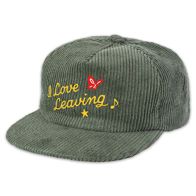"I Love Leaving" Corduroy Hat