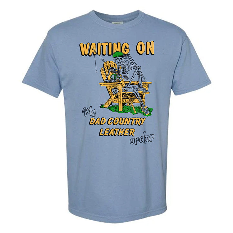 Skeleton Dad Country Leather T-Shirt