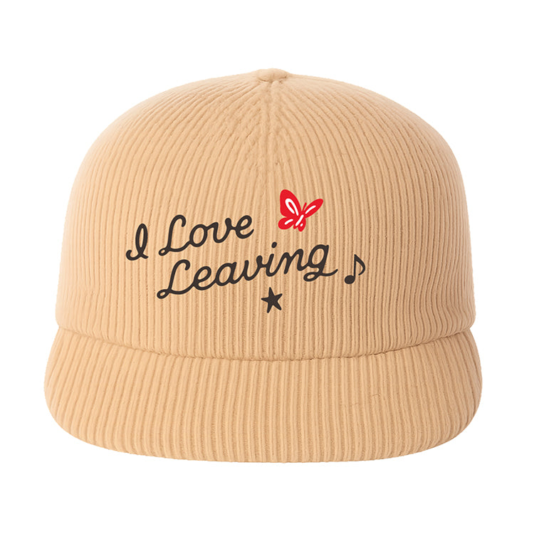 "I Love Leaving" Corduroy Hat